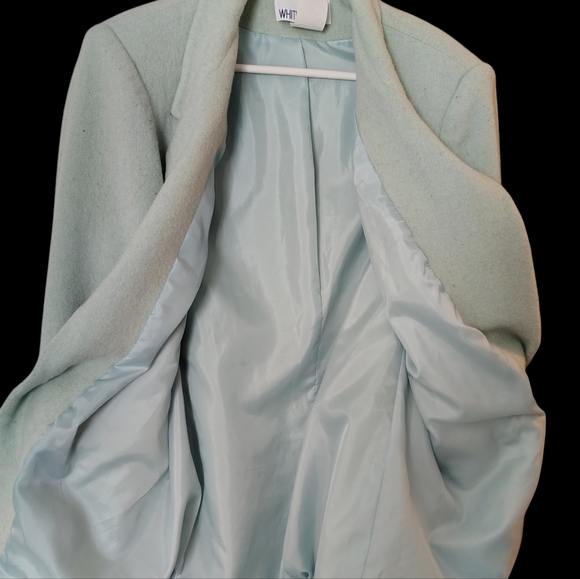 White Stag Women's Mint Green Blazer With Matching Turtle Neck Size 16 - Picture 6 of 15